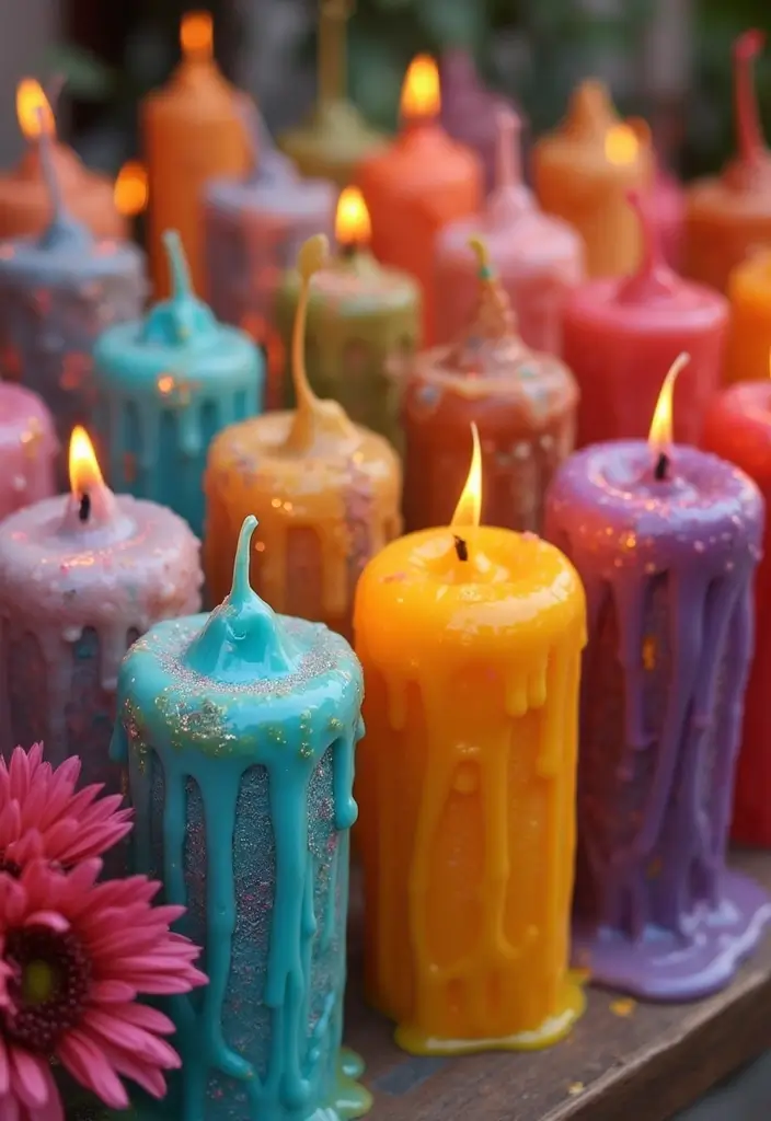 25 Unique Candle Shape Ideas for Eye-Catching Home Decor 28 25 Unique Candle Shape Ideas for Eye-Catching Home Decor - 6. Artistic Drip Candles