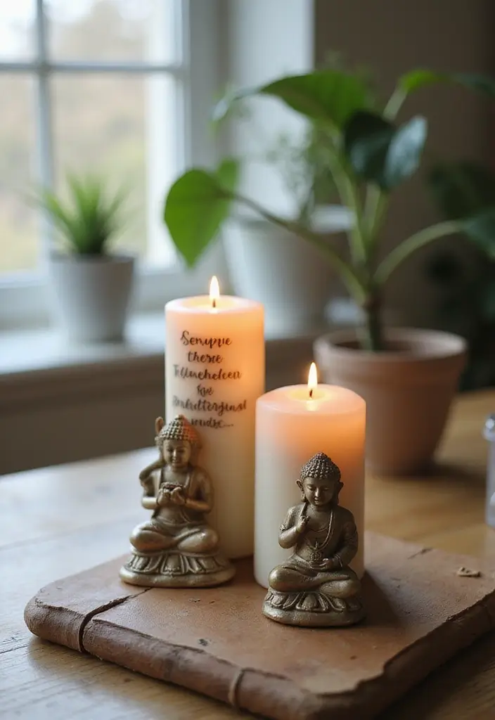 26 Buddha Candle Holder Decor Ideas for Peaceful Interiors 45 26 Buddha Candle Holder Decor Ideas for Peaceful Interiors - 11. Buddha Candle Holders with Quotes