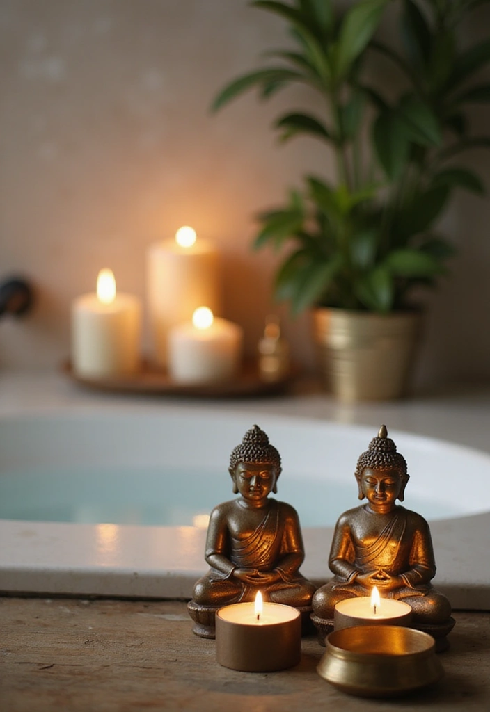26 Buddha Candle Holder Decor Ideas for Peaceful Interiors 47 26 Buddha Candle Holder Decor Ideas for Peaceful Interiors - 13. Buddha Candle Holders in Bathrooms