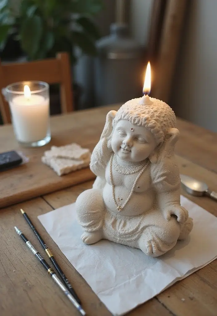 26 Buddha Candle Holder Decor Ideas for Peaceful Interiors 74 26 Buddha Candle Holder Decor Ideas for Peaceful Interiors - 24. DIY Buddha Candle Holders