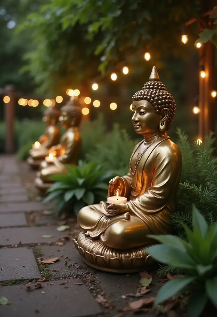26 Buddha Candle Holder Decor Ideas for Peaceful Interiors 23 26 Buddha Candle Holder Decor Ideas for Peaceful Interiors - 7. Outdoor Buddha Candle Holders