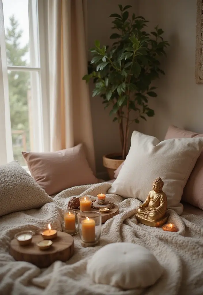 26 Buddha Candle Holder Decor Ideas for Peaceful Interiors 30 26 Buddha Candle Holder Decor Ideas for Peaceful Interiors - 8. Buddha Candle Holders in Relaxation Corners