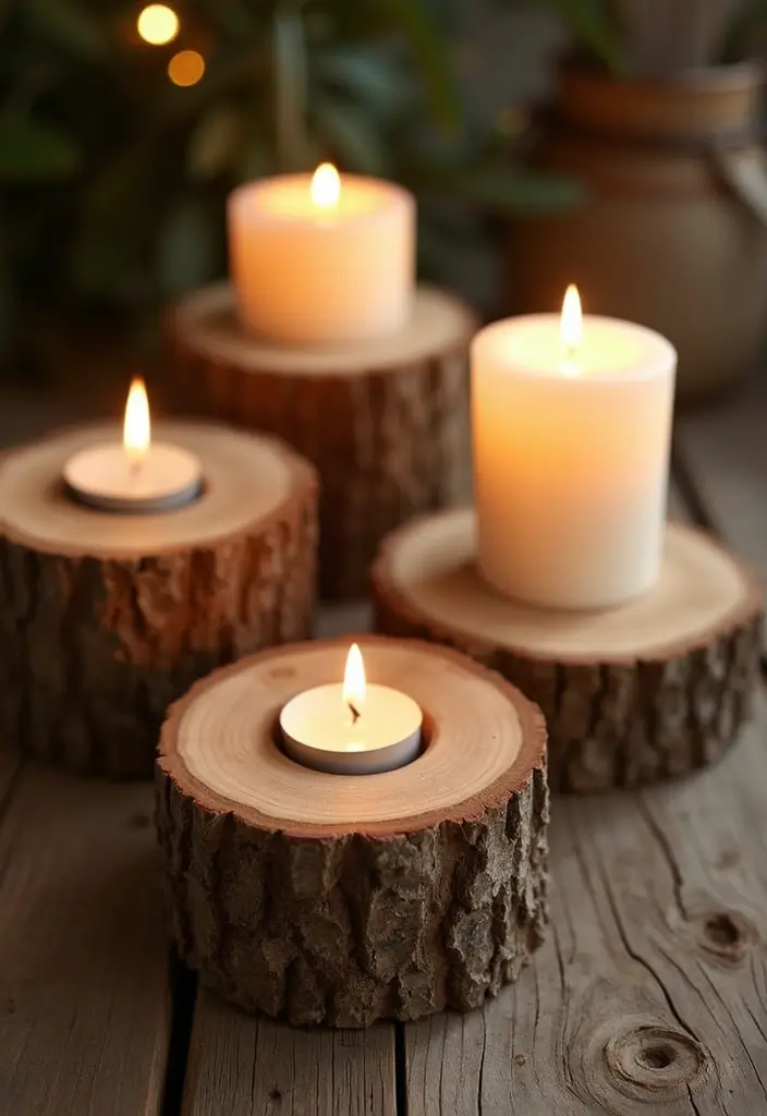 26 Wooden Candle Holder Decor Ideas for Rustic and Earthy Spaces 83 26 Wooden Candle Holder Decor Ideas for Rustic and Earthy Spaces - 15. Reclaimed Wood Candle Holders