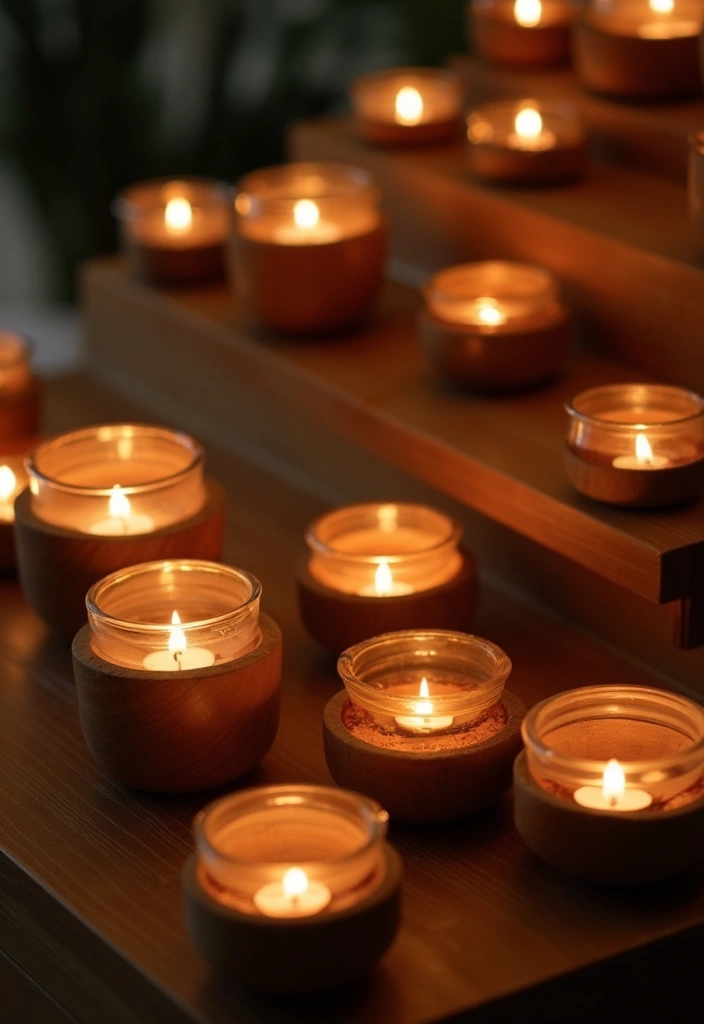 26 Wooden Candle Holder Decor Ideas for Rustic and Earthy Spaces 90 26 Wooden Candle Holder Decor Ideas for Rustic and Earthy Spaces - 16. Wooden Candle Holders with Glass Inserts
