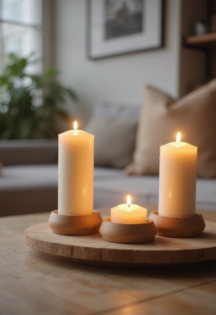 26 Wooden Candle Holder Decor Ideas for Rustic and Earthy Spaces 97 26 Wooden Candle Holder Decor Ideas for Rustic and Earthy Spaces - 17. Minimalist Wooden Candle Holders