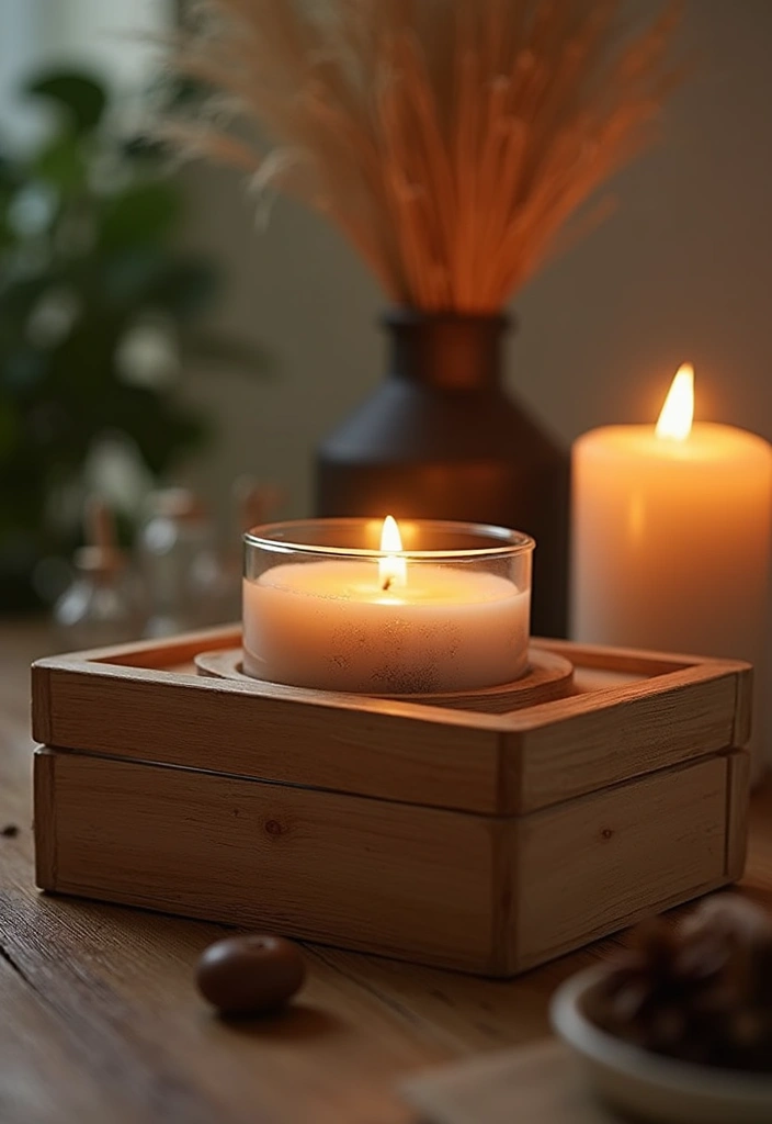 26 Wooden Candle Holder Decor Ideas for Rustic and Earthy Spaces 26 26 Wooden Candle Holder Decor Ideas for Rustic and Earthy Spaces - 6. Wooden Box Candle Holders