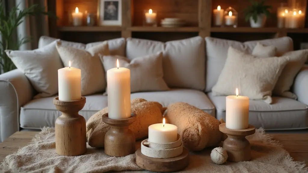 26 Wooden Candle Holder Decor Ideas for Rustic and Earthy Spaces