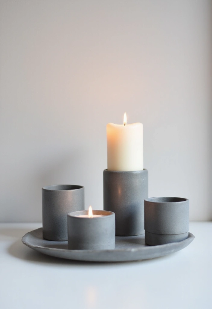 27 Grey Candle Holder Decor Ideas for Minimalist Homes 55 27 Grey Candle Holder Decor Ideas for Minimalist Homes - 13. Eco-Friendly Candle Holders