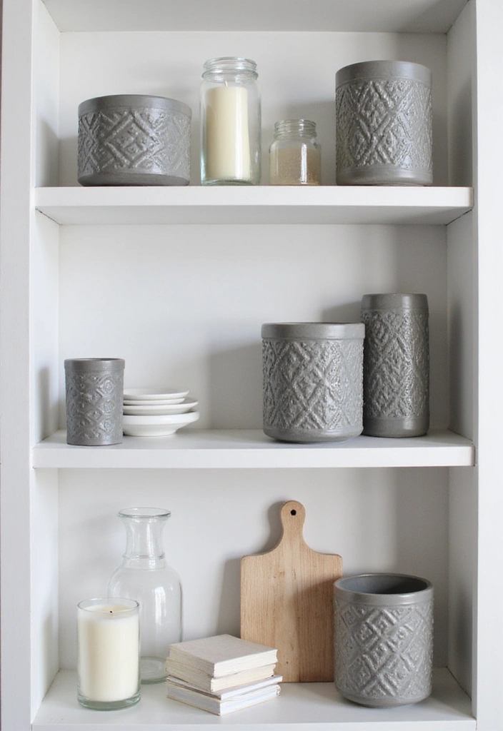 27 Grey Candle Holder Decor Ideas for Minimalist Homes 90 27 Grey Candle Holder Decor Ideas for Minimalist Homes - 22. Candle Holders with Patterns