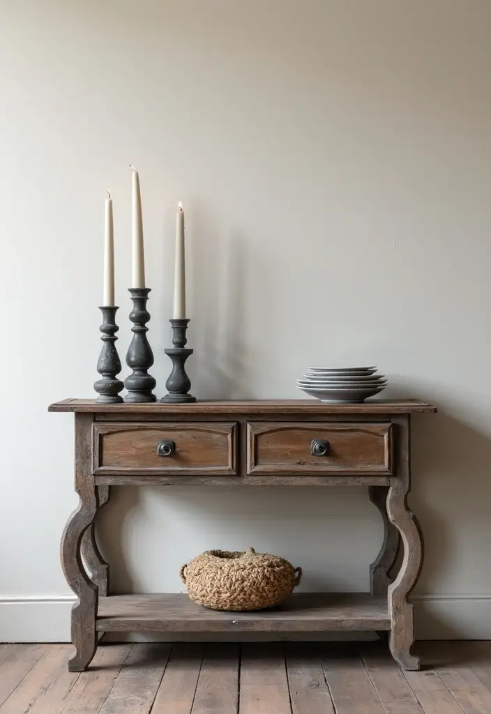 27 Grey Candle Holder Decor Ideas for Minimalist Homes 34 27 Grey Candle Holder Decor Ideas for Minimalist Homes - 8. Vintage-Inspired Holders