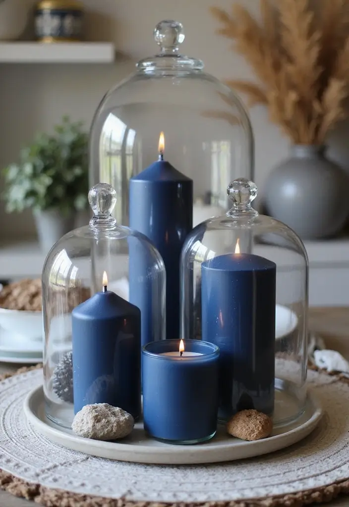 27 Paris-Themed Candle and Lamp Decor Ideas for Romantic Rooms 53 27 Paris-Themed Candle and Lamp Decor Ideas for Romantic Rooms - 17. Candle Displays in Glass Domes
