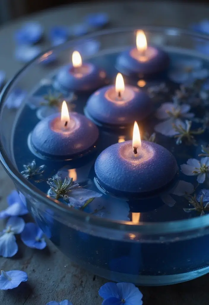 27 Paris-Themed Candle and Lamp Decor Ideas for Romantic Rooms 6 27 Paris-Themed Candle and Lamp Decor Ideas for Romantic Rooms - 4. Floating Candle Displays