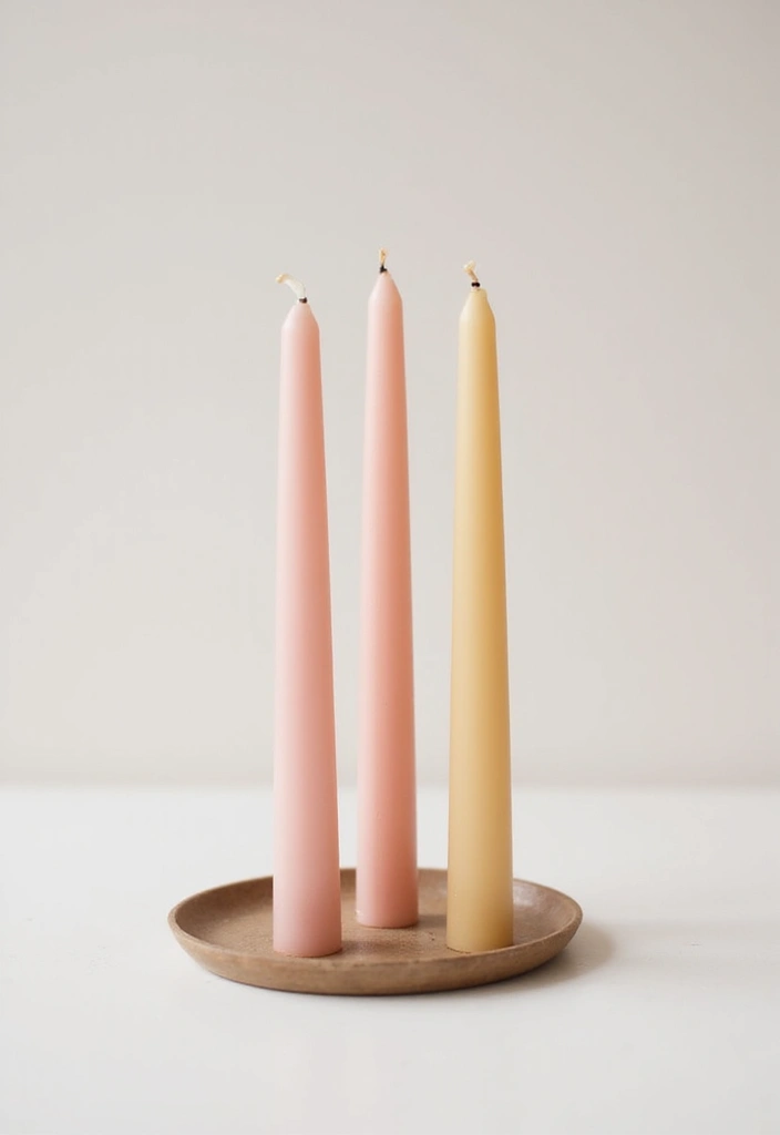 27 Valentine Candle Decor Ideas and Easy DIY Inspirations 41 27 Valentine Candle Decor Ideas and Easy DIY Inspirations - 13. Minimalist Candle Trio