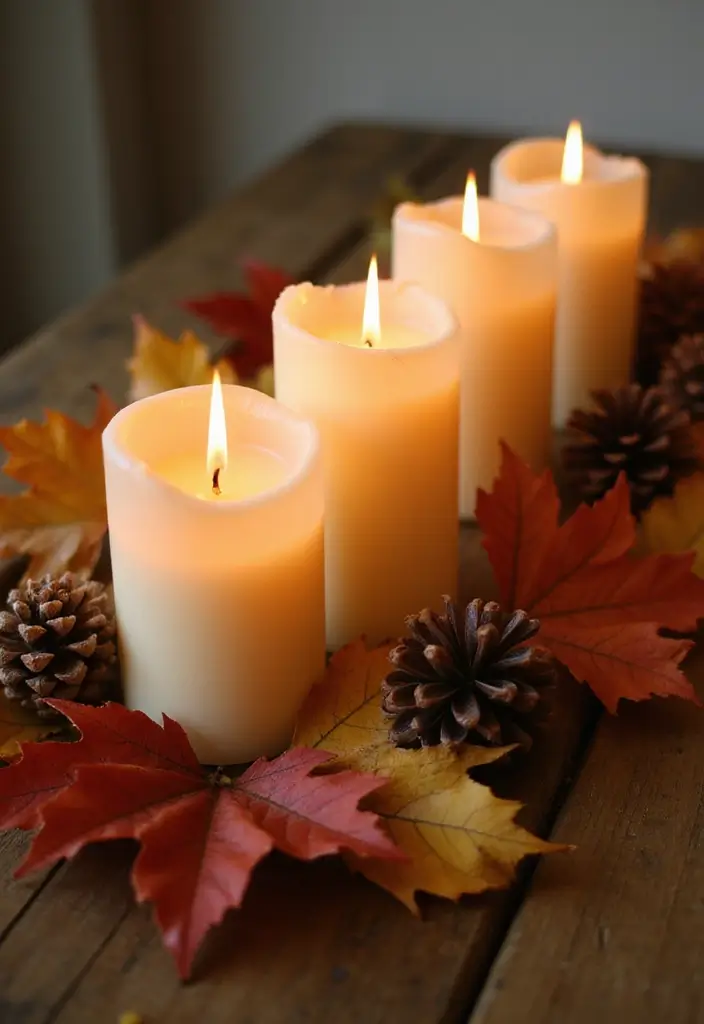 27 Valentine Candle Decor Ideas and Easy DIY Inspirations 61 27 Valentine Candle Decor Ideas and Easy DIY Inspirations - 25. Seasonal Candle Displays