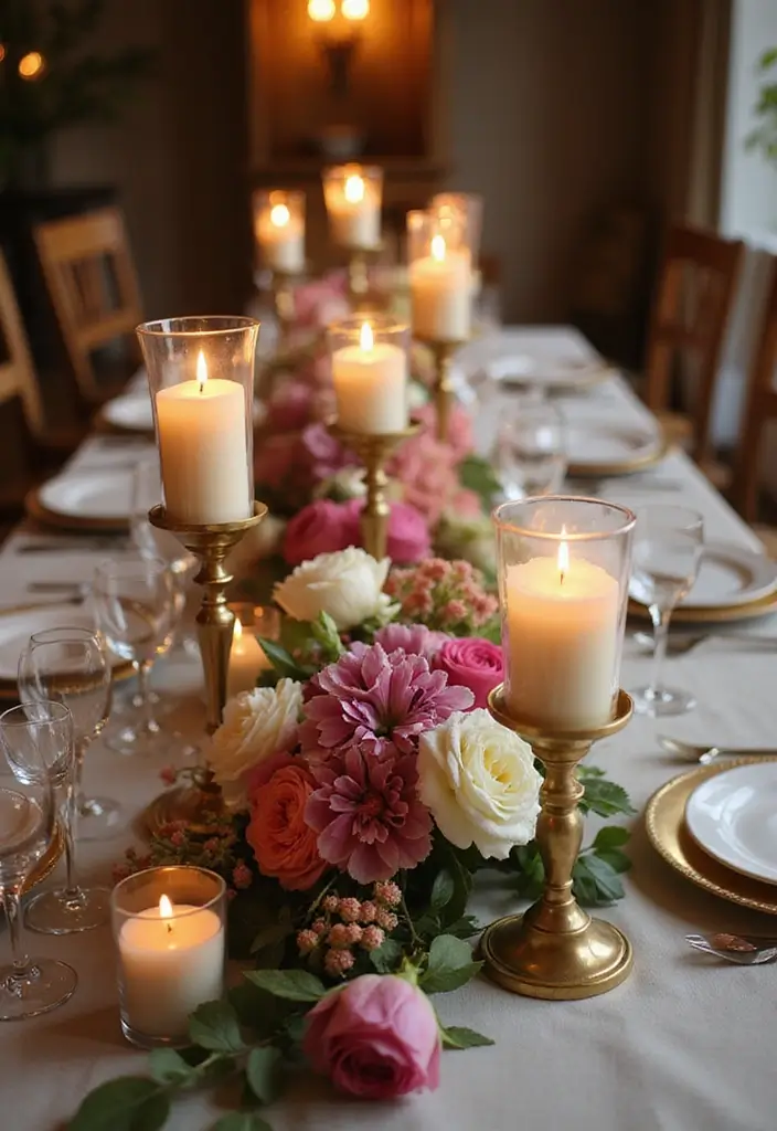 28 Candle Holder Decor Ideas for Every Style of Home 24 28 Candle Holder Decor Ideas for Every Style of Home - 12. Candle Holders with Floral Accents