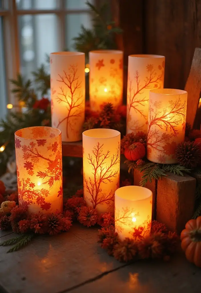 28 Candle Holder Decor Ideas for Every Style of Home 29 28 Candle Holder Decor Ideas for Every Style of Home - 15. Candle Holders with Seasonal Decor