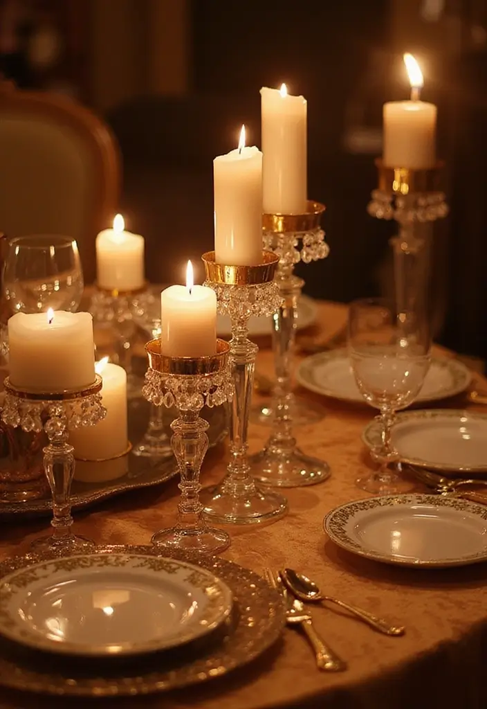 28 Candle Holder Decor Ideas for Every Style of Home 33 28 Candle Holder Decor Ideas for Every Style of Home - 19. Candle Holders with Crystal Accents