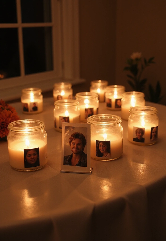 28 Candle Holder Decor Ideas for Every Style of Home 40 28 Candle Holder Decor Ideas for Every Style of Home - 22. Candle Holders with Personal Photos