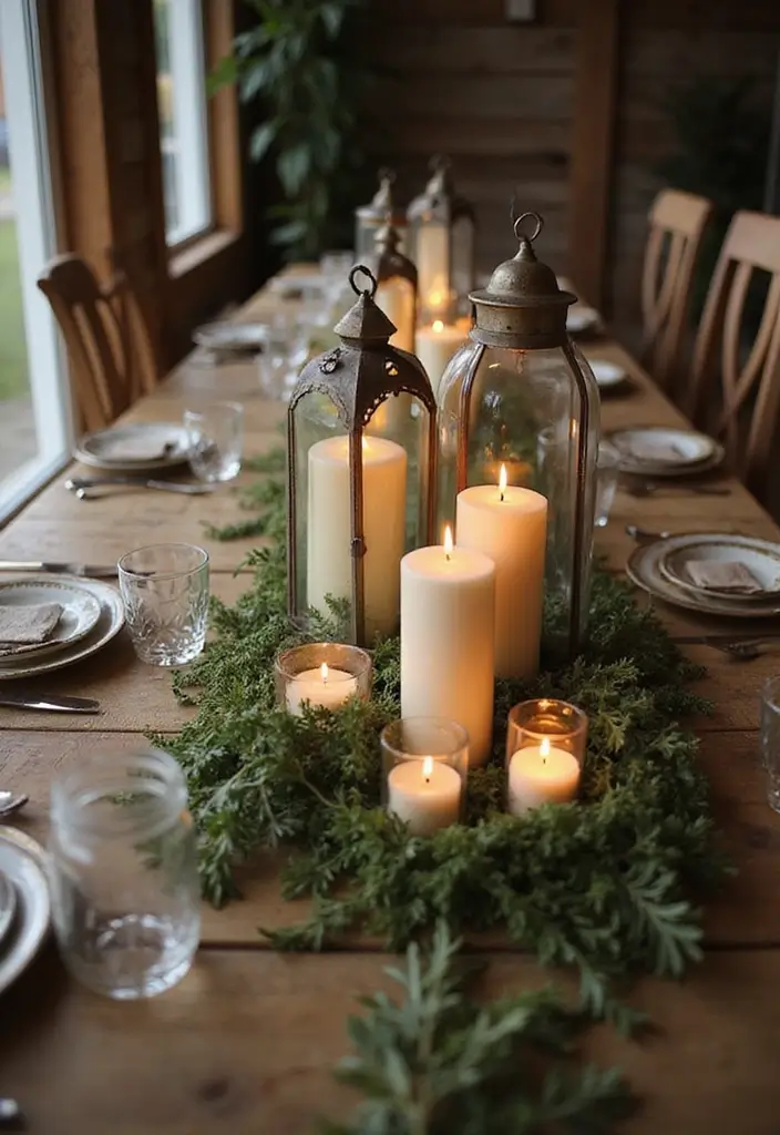 28 Home Decor Ideas with Candle Lanterns for Cozy Corners 1 28 Home Decor Ideas with Candle Lanterns for Cozy Corners - 1. Lanterns on the Dining Table