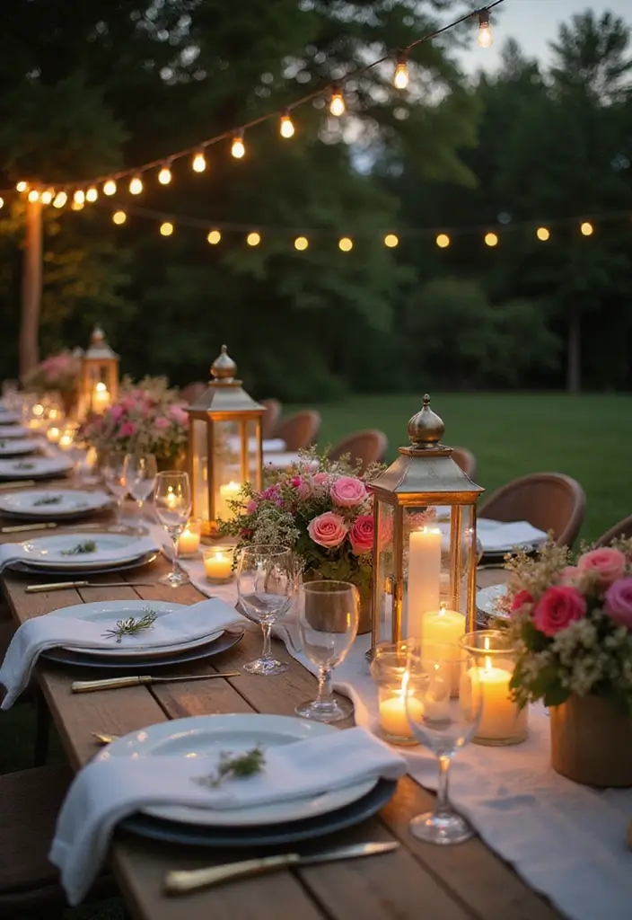 28 Home Decor Ideas with Candle Lanterns for Cozy Corners 60 28 Home Decor Ideas with Candle Lanterns for Cozy Corners - 20. Lanterns on Patio Tables