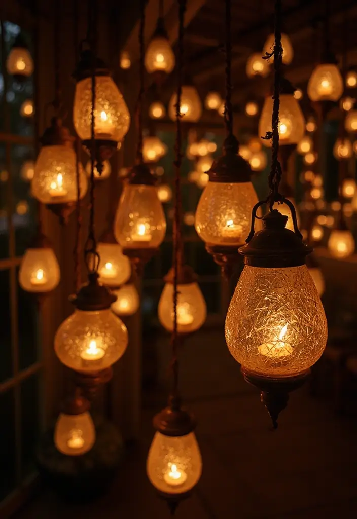 28 Home Decor Ideas with Candle Lanterns for Cozy Corners 80 28 Home Decor Ideas with Candle Lanterns for Cozy Corners - 24. Hanging Lanterns
