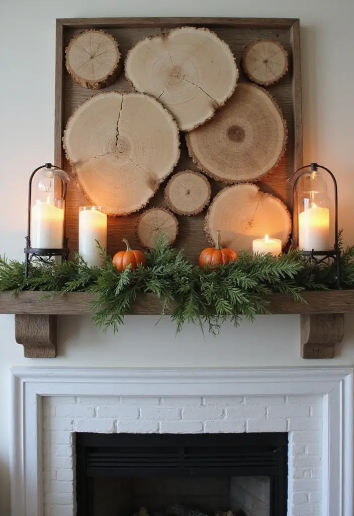 28 Home Decor Ideas with Candle Lanterns for Cozy Corners 20 28 Home Decor Ideas with Candle Lanterns for Cozy Corners - 4. Rustic Mantel Display