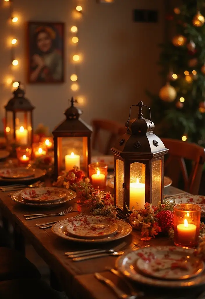 28 Home Decor Ideas with Candle Lanterns for Cozy Corners 35 28 Home Decor Ideas with Candle Lanterns for Cozy Corners - 9. Celebratory Lantern Displays