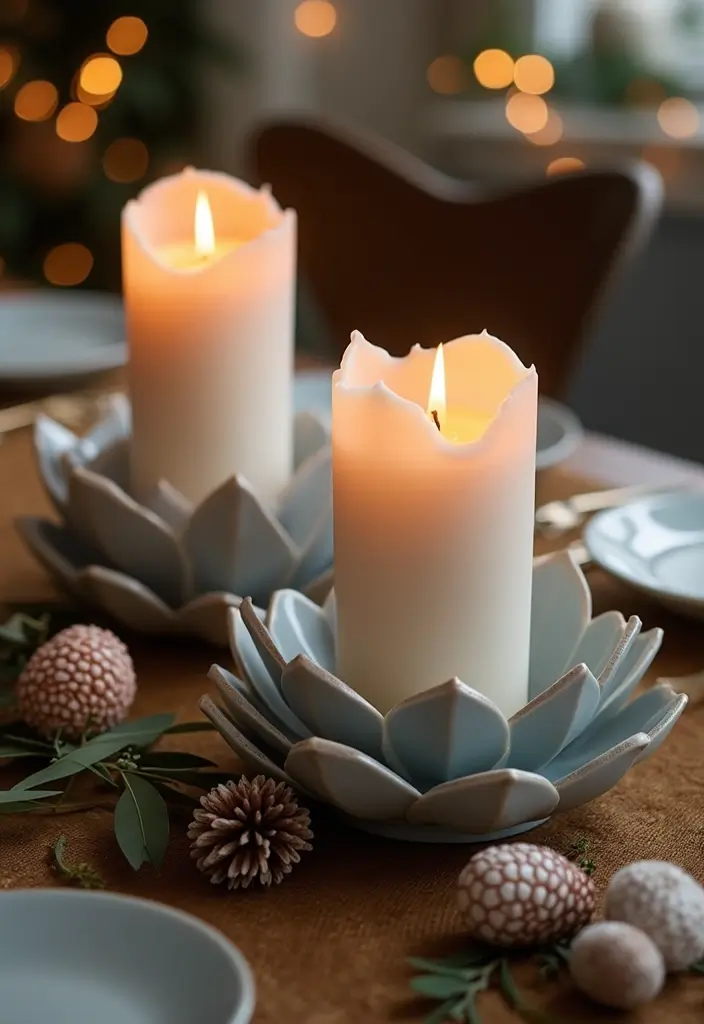 28 Lotus Candle Holder Decor Ideas That Add Serenity 95 28 Lotus Candle Holder Decor Ideas That Add Serenity - 25. Lotus Holders for Festive Occasions