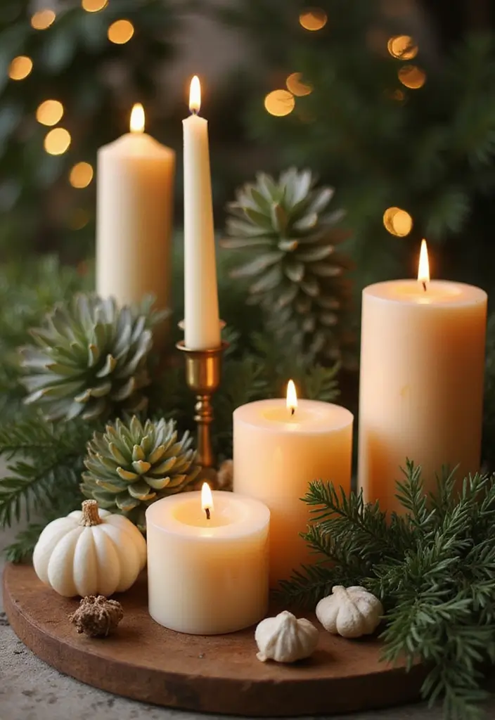 28 Modern Home Decor Ideas with Candles and Plants for Fresh Vibes 59 28 Modern Home Decor Ideas with Candles and Plants for Fresh Vibes - 19. Candle Strategy for Celebrations