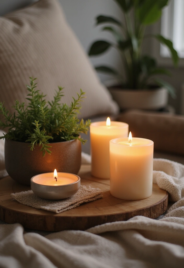 28 Modern Home Decor Ideas with Candles and Plants for Fresh Vibes 73 28 Modern Home Decor Ideas with Candles and Plants for Fresh Vibes - 23. Candle and Plant Compositions for Family Rooms