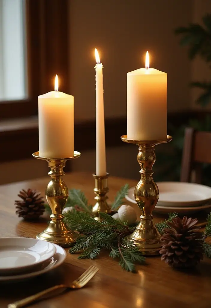 29 Candle Wall Sconce Decor Ideas That Feel Elegant and Cozy 1 29 Candle Wall Sconce Decor Ideas That Feel Elegant and Cozy - 1. Classic Brass Candle Holders