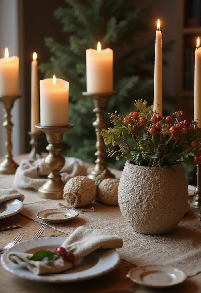 29 Candle Wall Sconce Decor Ideas That Feel Elegant and Cozy 57 29 Candle Wall Sconce Decor Ideas That Feel Elegant and Cozy - 21. Incorporating Seasonal Textiles