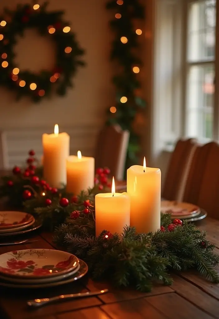 29 Candle Wall Sconce Decor Ideas That Feel Elegant and Cozy 32 29 Candle Wall Sconce Decor Ideas That Feel Elegant and Cozy - 8. Soft Glow with Pillar Candles