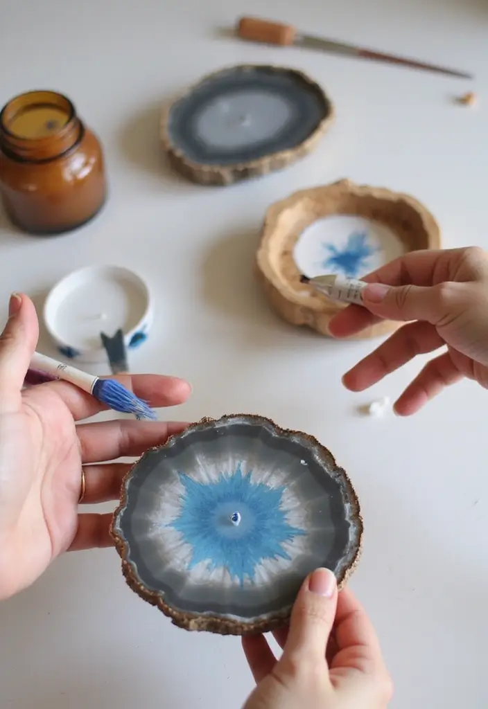 30 Agate Candle Holder Decor Ideas for a Luxurious Look 57 30 Agate Candle Holder Decor Ideas for a Luxurious Look - 21. DIY Personalization