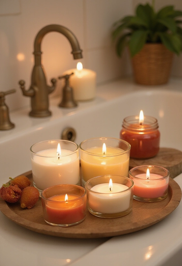 30 Bathroom Candle Decor Ideas for Spa-Like Relaxation 42 30 Bathroom Candle Decor Ideas for Spa-Like Relaxation - 16. Scented Candles for Relaxation
