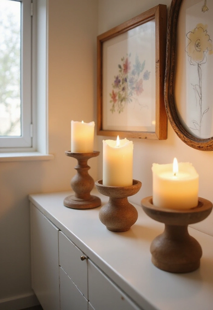 30 Bathroom Candle Decor Ideas for Spa-Like Relaxation 58 30 Bathroom Candle Decor Ideas for Spa-Like Relaxation - 22. Candle holder with a Twist
