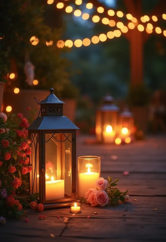 30+ Bedroom Candle Decor Ideas for Soft Romantic Lighting 58 30+ Bedroom Candle Decor Ideas for Soft Romantic Lighting - 26. Outdoor Candle Lanterns