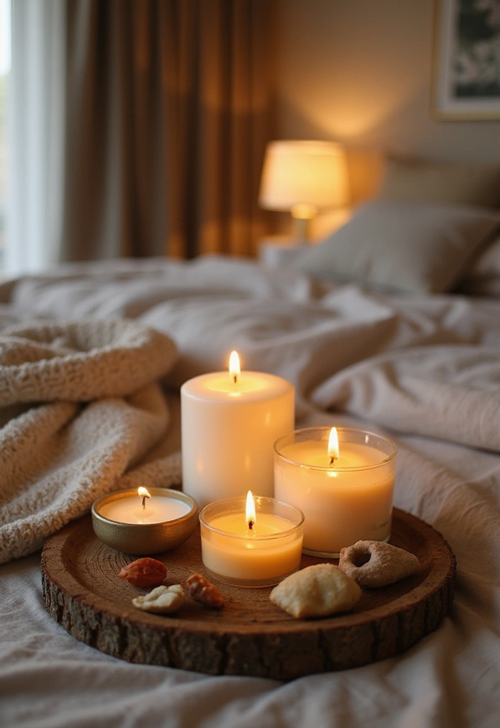 30+ Bedroom Candle Decor Ideas for Soft Romantic Lighting 69 30+ Bedroom Candle Decor Ideas for Soft Romantic Lighting - 29. Candle Decor with Aromatherapy