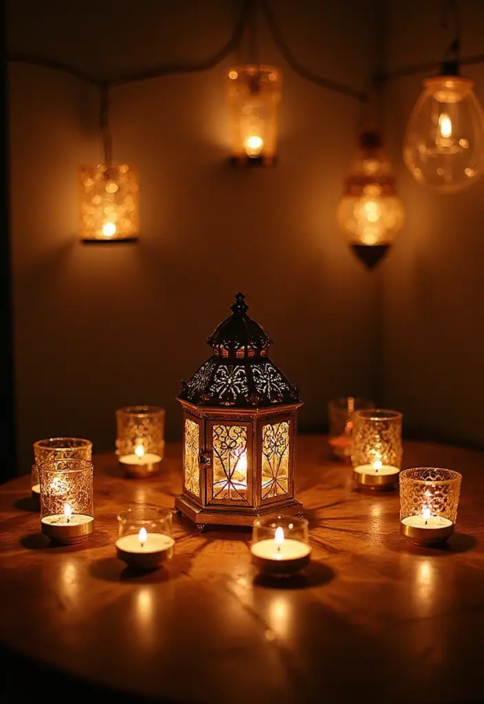 30+ Bedroom Candle Decor Ideas for Soft Romantic Lighting 6 30+ Bedroom Candle Decor Ideas for Soft Romantic Lighting - 6. Tea Light Lanterns