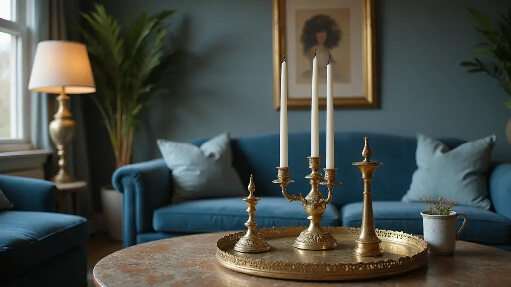 30 Brass Candle Holder Decor Ideas for Vintage Glam Vibes