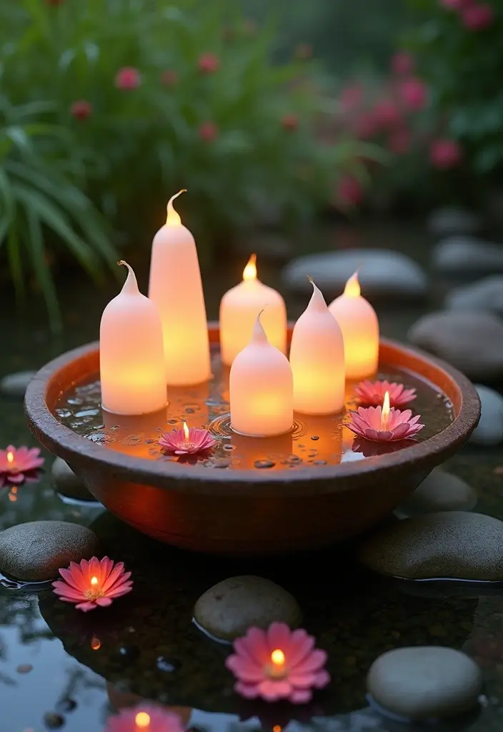 30 Candle Lantern Decor Ideas to Brighten Up Your Living Room 57 30 Candle Lantern Decor Ideas to Brighten Up Your Living Room - 15. Floating Lanterns for a Unique Touch