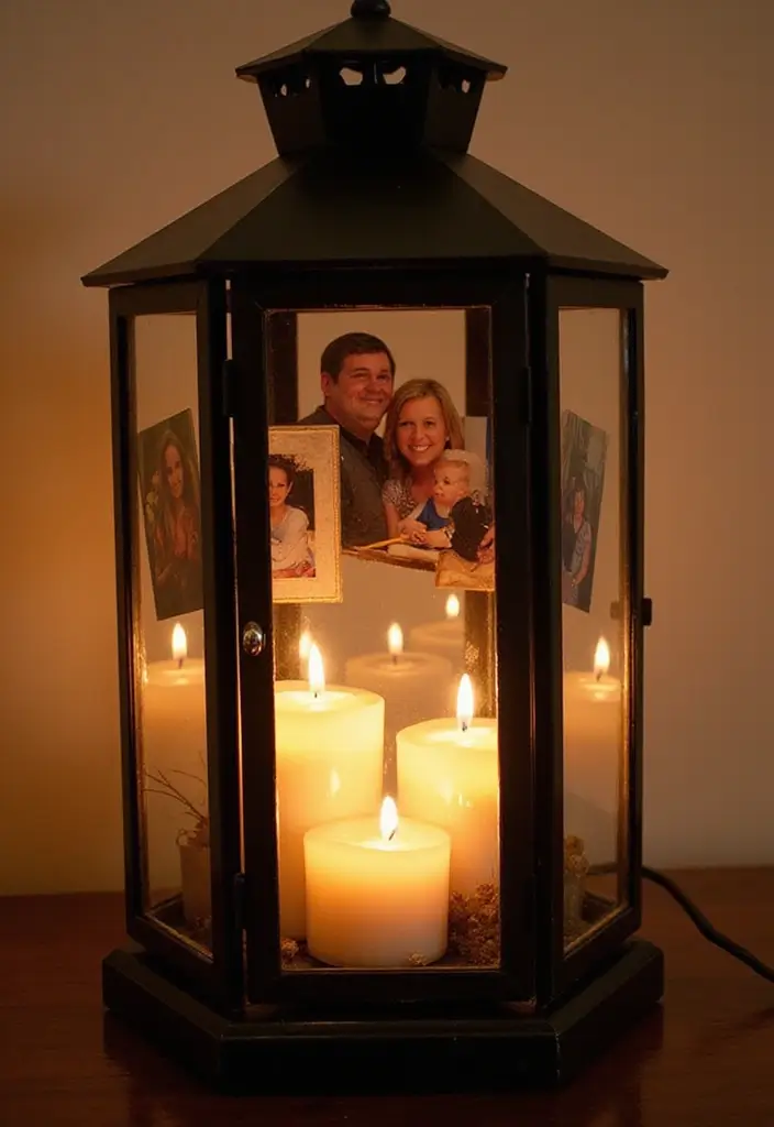 30 Candle Lantern Decor Ideas to Brighten Up Your Living Room 86 30 Candle Lantern Decor Ideas to Brighten Up Your Living Room - 26. Lanterns with Personal Touches