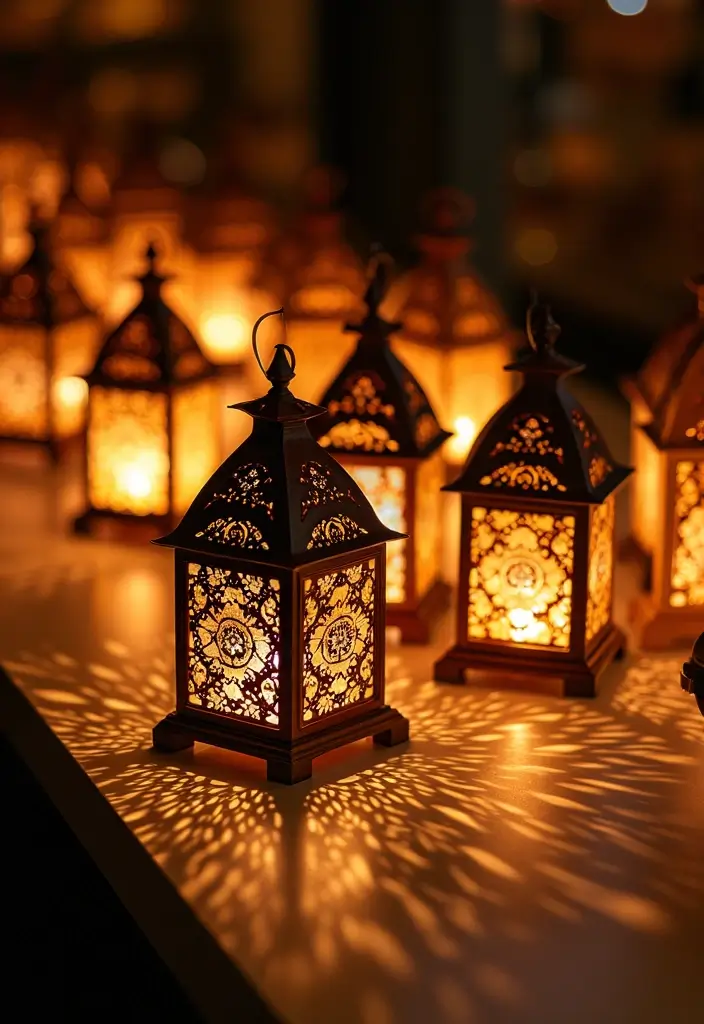 30 Candle Lantern Decor Ideas to Brighten Up Your Living Room 94 30 Candle Lantern Decor Ideas to Brighten Up Your Living Room - 28. Lanterns with Artistic Designs