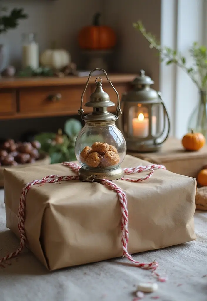 30 Candle Lantern Decor Ideas to Brighten Up Your Living Room 101 30 Candle Lantern Decor Ideas to Brighten Up Your Living Room - 29. Lanterns as Unique Gift Wrapping