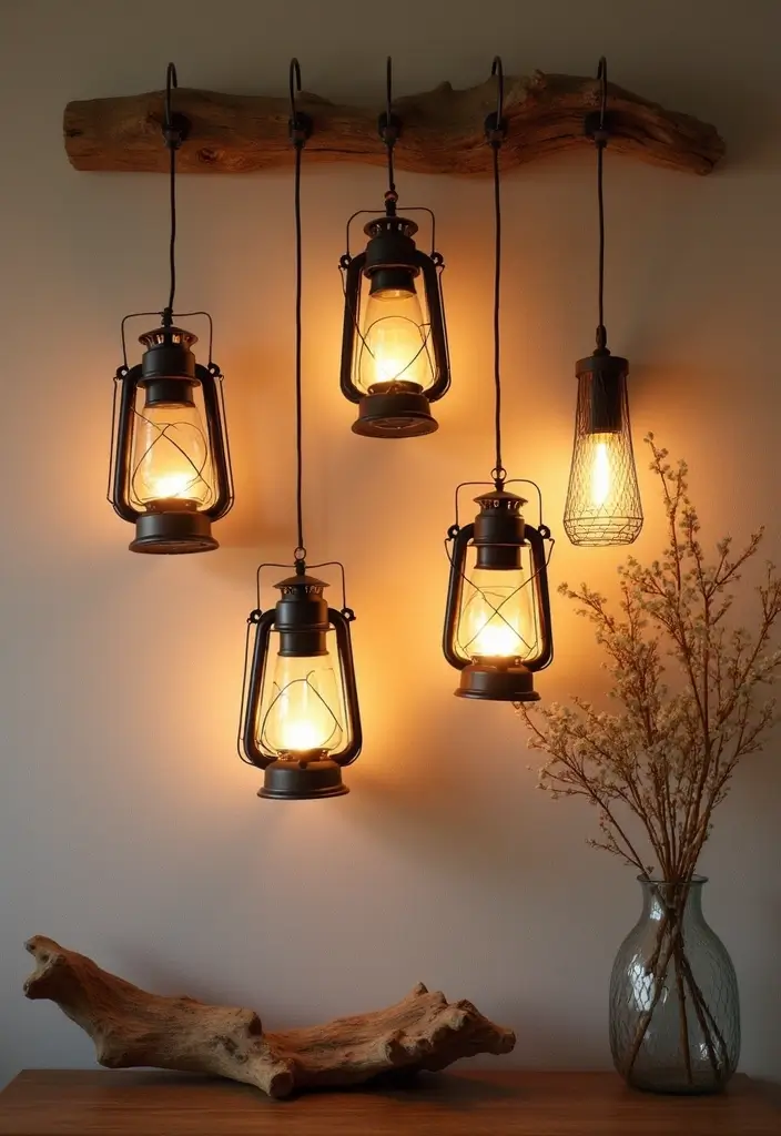 30 Candle Lantern Decor Ideas to Brighten Up Your Living Room 22 30 Candle Lantern Decor Ideas to Brighten Up Your Living Room - 4. Lantern Hangers and Wall Displays
