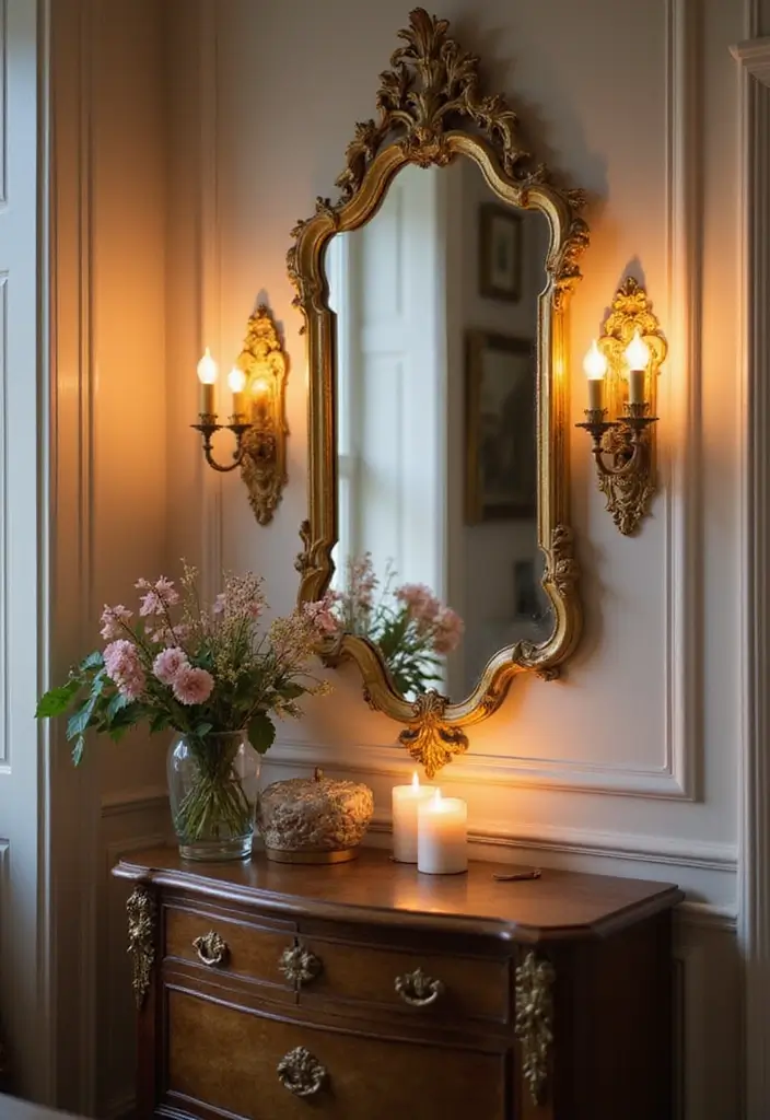 30 Gold Candle Holder Decor Ideas That Shine in Every Space 1 30 Gold Candle Holder Decor Ideas That Shine in Every Space - 1. Vintage Wall Sconces for an Elegant Touch