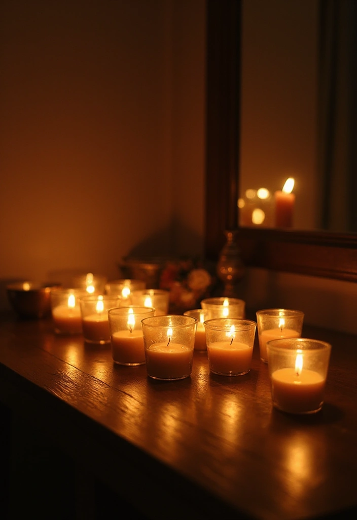 30 Gold Candle Holder Decor Ideas That Shine in Every Space 35 30 Gold Candle Holder Decor Ideas That Shine in Every Space - 15. Creating a Candlelit Atmosphere