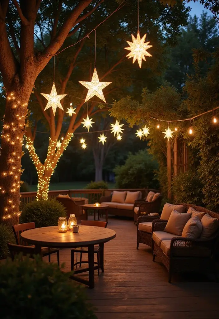30+ Home Decor Ideas Featuring Star Candle Holders for Magical Nights 7 30+ Home Decor Ideas Featuring Star Candle Holders for Magical Nights - 3. Star Lanterns for Outdoor Spaces