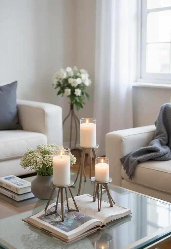 30+ Home Decor Ideas Featuring Star Candle Holders for Magical Nights 8 30+ Home Decor Ideas Featuring Star Candle Holders for Magical Nights - 4. Modern Minimalist Star Accents