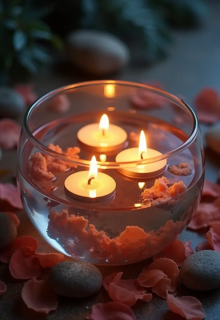 30+ Home Decor Ideas Featuring Star Candle Holders for Magical Nights 22 30+ Home Decor Ideas Featuring Star Candle Holders for Magical Nights - 8. Floating Star Candle Holders